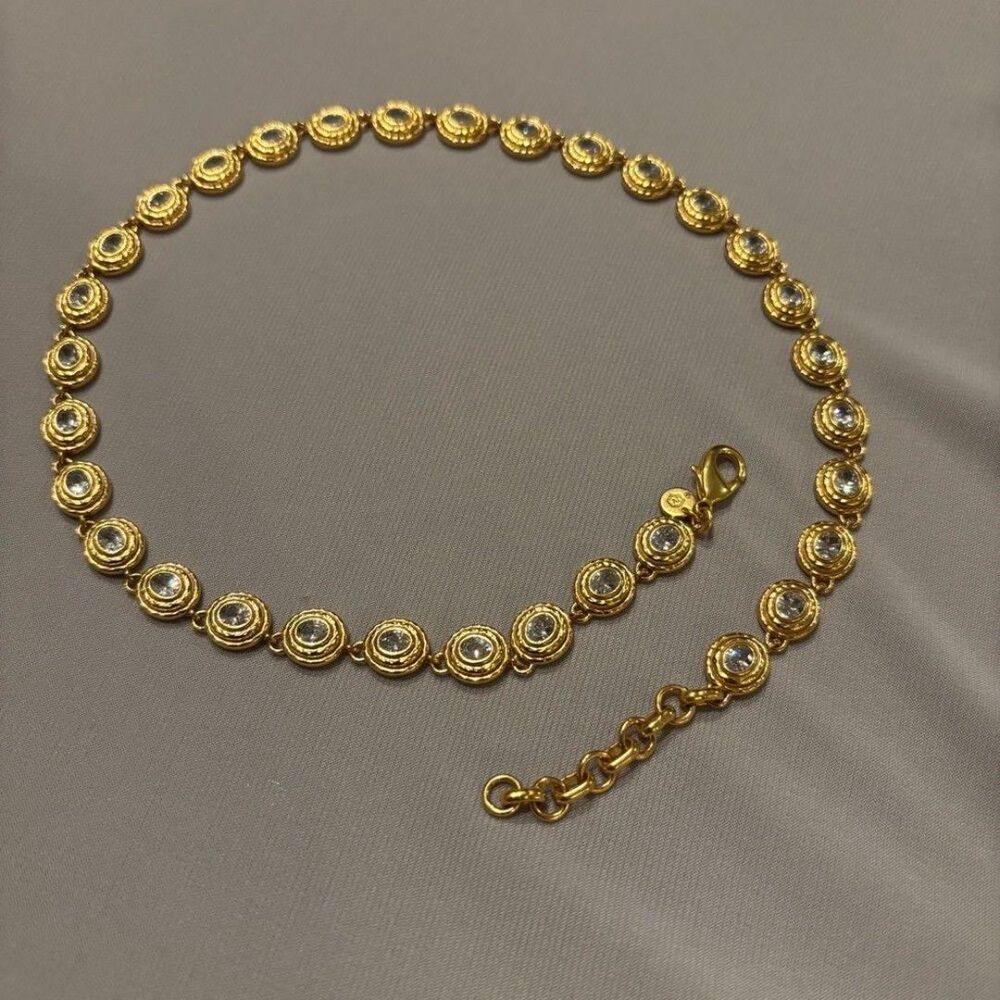 Brand New. $285 Julie Vos Tudor Tennis Necklace